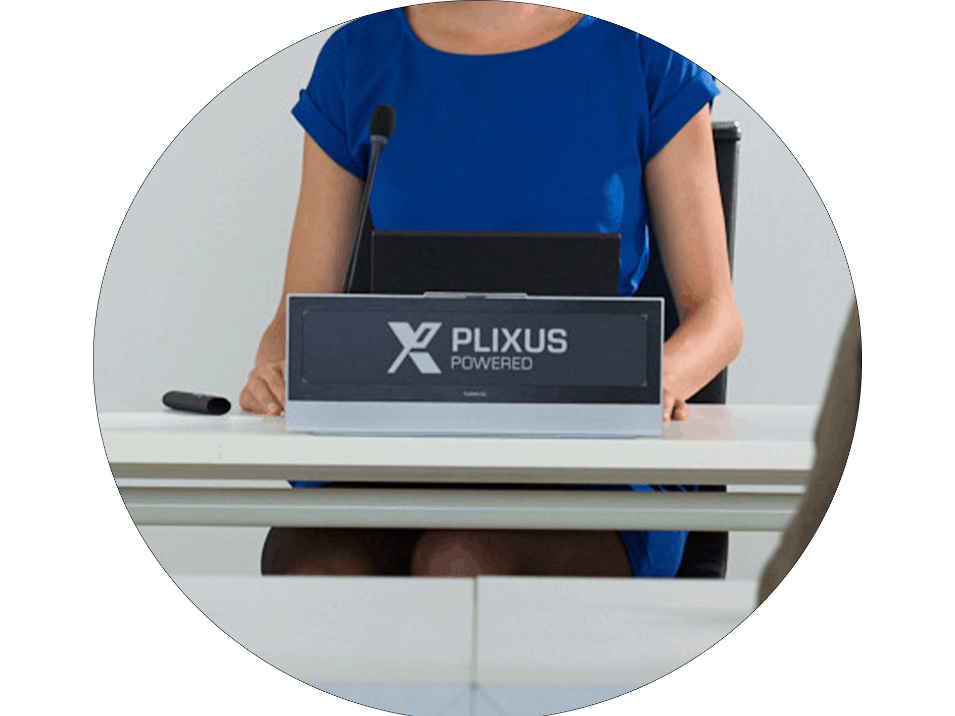 Plixus Nameplate - Televic Conference