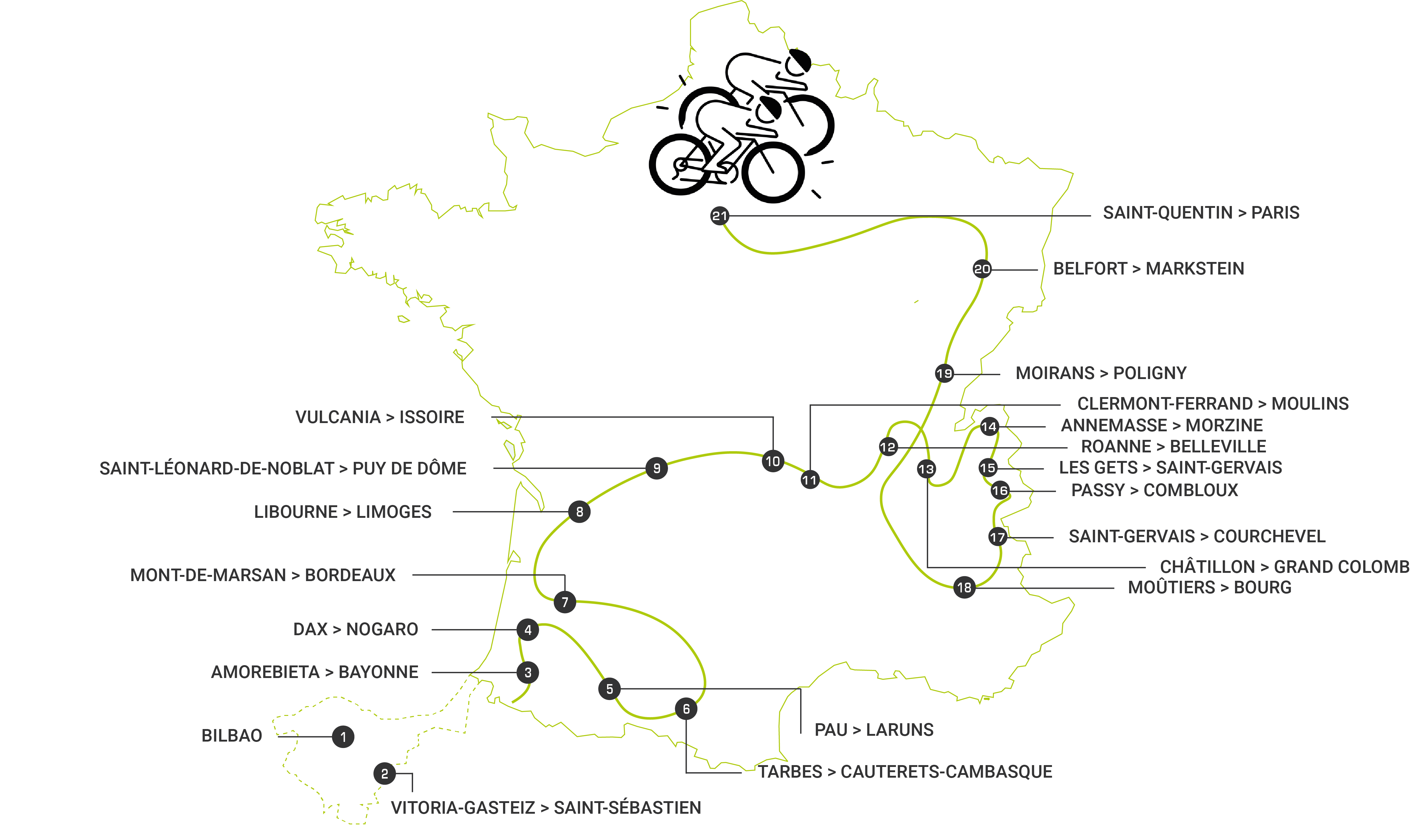 Carte TDF 2023 Televic Conference