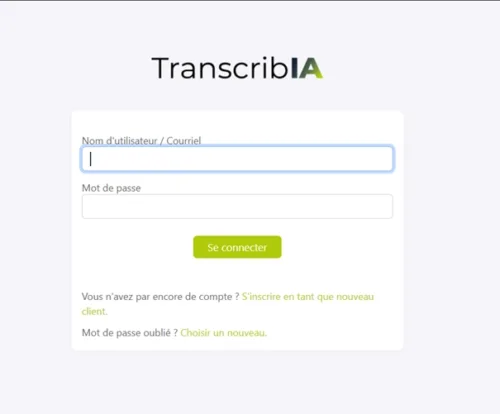 Transcribia logiciel de retranscription audio